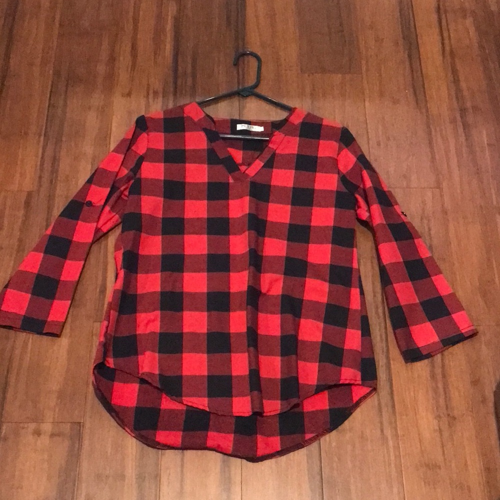 Plaid women’s blouse
